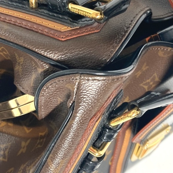 LOUIS VUITTON Black Monogram Canvas Shoulder Bag - Picture 8 of 16